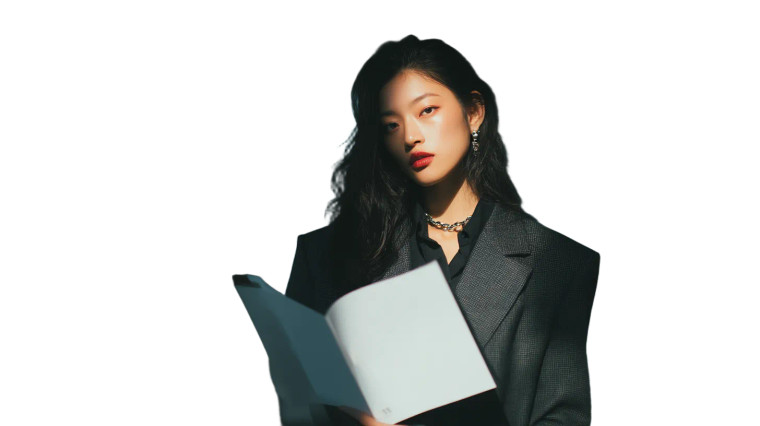 Fashion Editorial Portrait V12 Vinyl Car Decal Sticker – Waterproof & UV-Resistant 