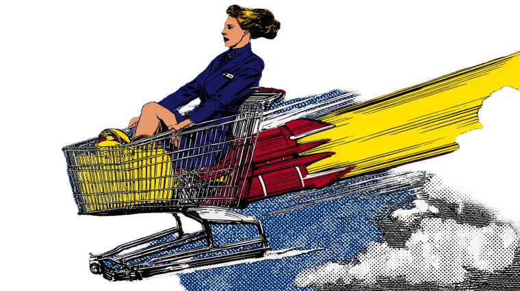 Rocket Cart Rider Vinyl Car Decal Sticker – Waterproof & UV-Resistant 