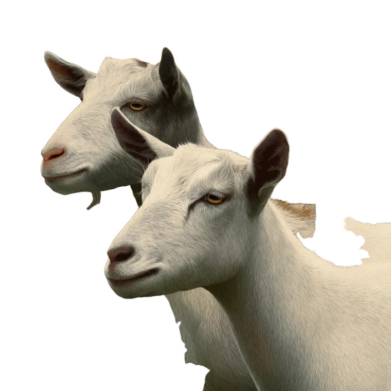 Goats With Sunflowers Vinyl Car Decal Sticker – Waterproof & UV-Resistant 