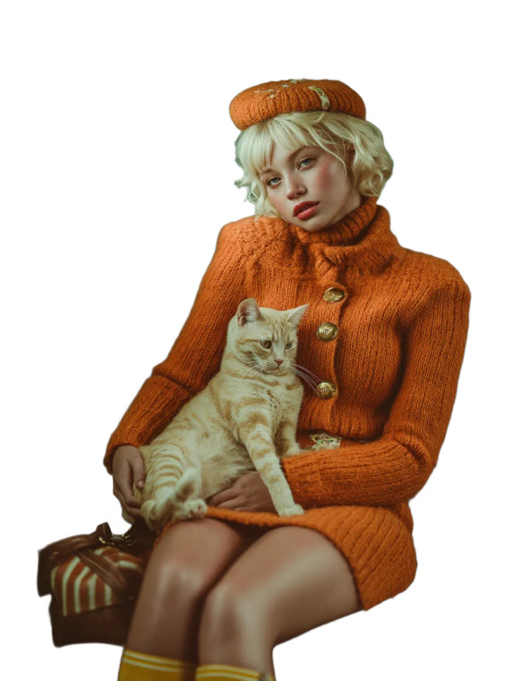 Vintage Fashion Editorial Vinyl Car Decal Sticker – Waterproof & UV-Resistant 