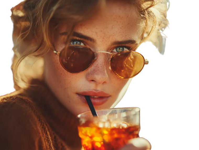 Sunny Lifestyle Portrait Vinyl Car Decal Sticker – Waterproof & UV-Resistant 