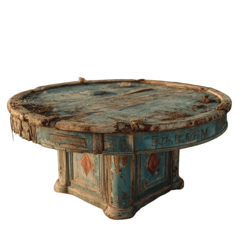 Worn Poker Table Vinyl Car Decal Sticker – Waterproof & UV-Resistant 