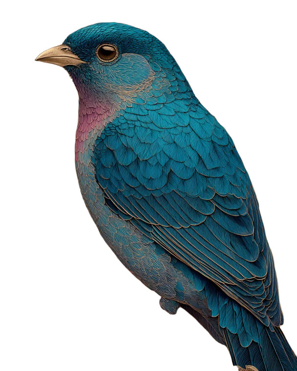 Fantasy Bird Vinyl Car Decal Sticker – Waterproof & UV-Resistant 