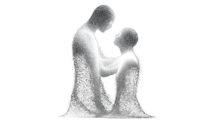 Embracing Light Figures Vinyl Car Decal Sticker – Waterproof & UV-Resistant 