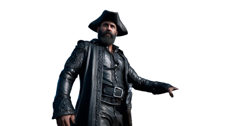 Spanish Pirate Captain Vinyl Car Decal Sticker – Waterproof & UV-Resistant 