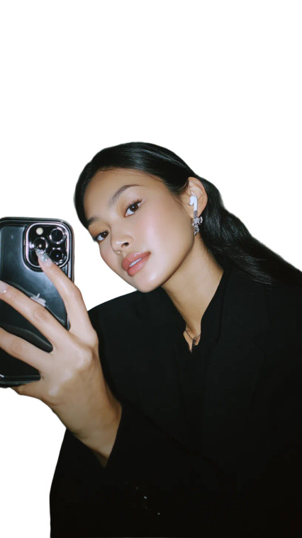 Korean Girl Selfie V3 Vinyl Car Decal Sticker – Waterproof & UV-Resistant 