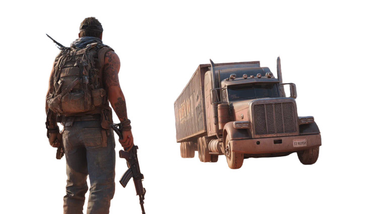 Desert Survivor Standoff Vinyl Car Decal Sticker – Waterproof & UV-Resistant 