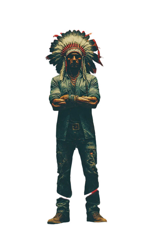 Native American Guard Vinyl Car Decal Sticker – Waterproof & UV-Resistant 