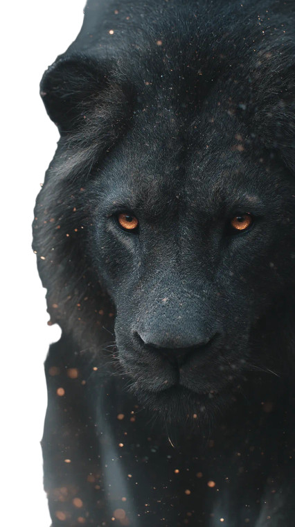 Black Lion V2 Vinyl Car Decal Sticker – Waterproof & UV-Resistant 