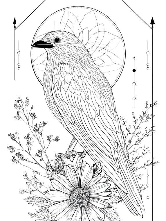 Minimal Bird Art Vinyl Car Decal Sticker – Waterproof & UV-Resistant 