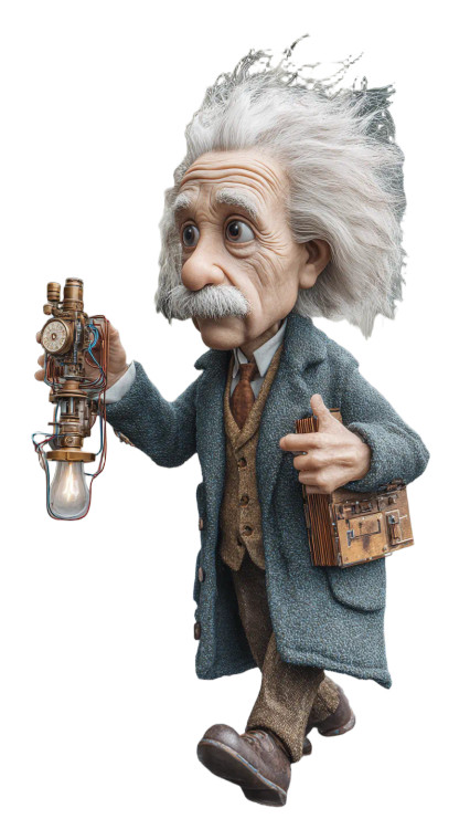 Einstein In Bern Vinyl Car Decal Sticker – Waterproof & UV-Resistant 