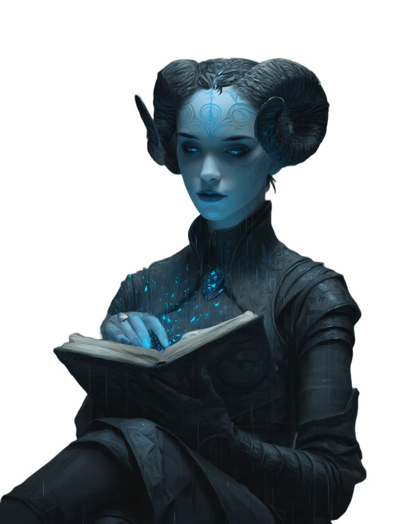 Tiefling Wizard V9 Vinyl Car Decal Sticker – Waterproof & UV-Resistant 