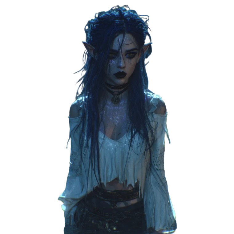 Elven Moonlit Beauty Vinyl Car Decal Sticker – Waterproof & UV-Resistant 