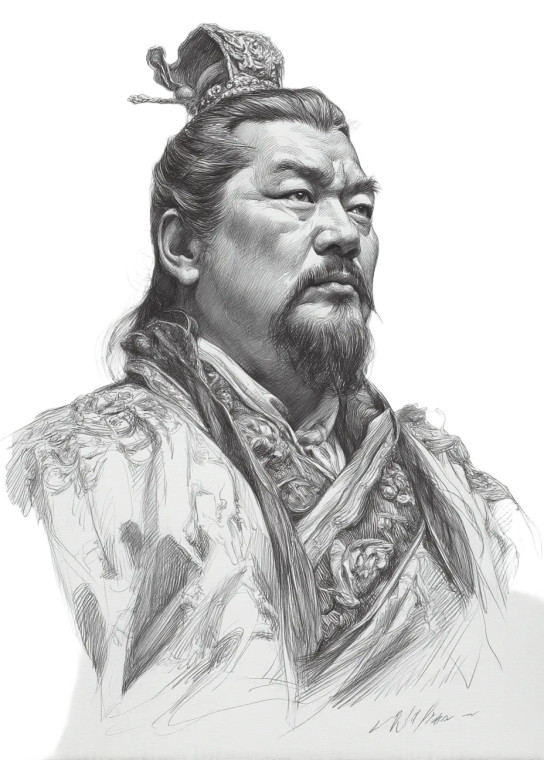 Ancient Chinese Emperor V4 Vinyl Car Decal Sticker – Waterproof & UV-Resistant 