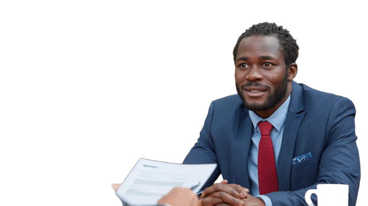 Job Interview Scene V6 Vinyl Car Decal Sticker – Waterproof & UV-Resistant 