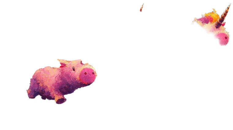 Pink Fluffy Unicorns Vinyl Car Decal Sticker – Waterproof & UV-Resistant 