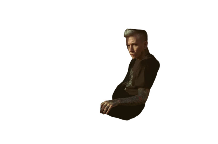 Punk Rock Portrait Vinyl Car Decal Sticker – Waterproof & UV-Resistant 