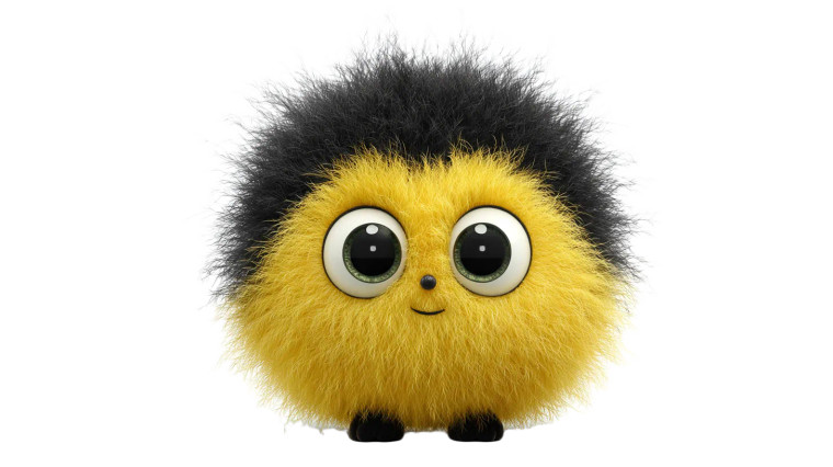 Fluffy Cartoon Character Vinyl Car Decal Sticker – Waterproof & UV-Resistant 