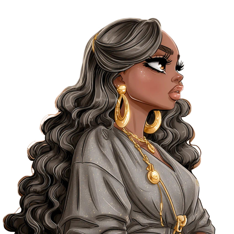 Stylish Cartoon Portrait V2 Vinyl Car Decal Sticker – Waterproof & UV-Resistant 