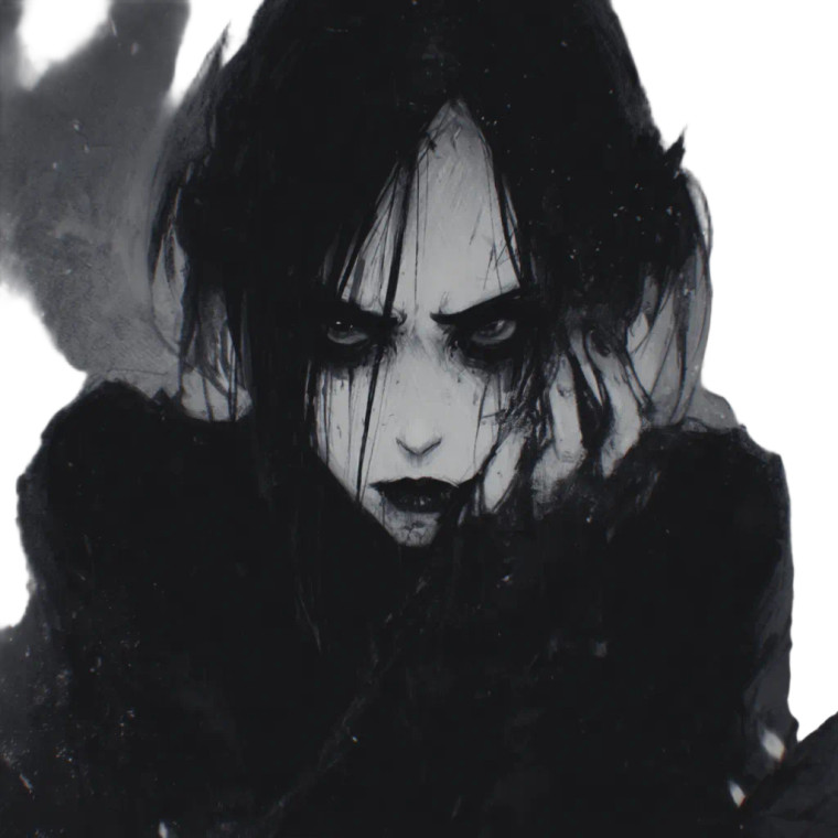 Dreadful Goth Woman V2 Vinyl Car Decal Sticker – Waterproof & UV-Resistant 