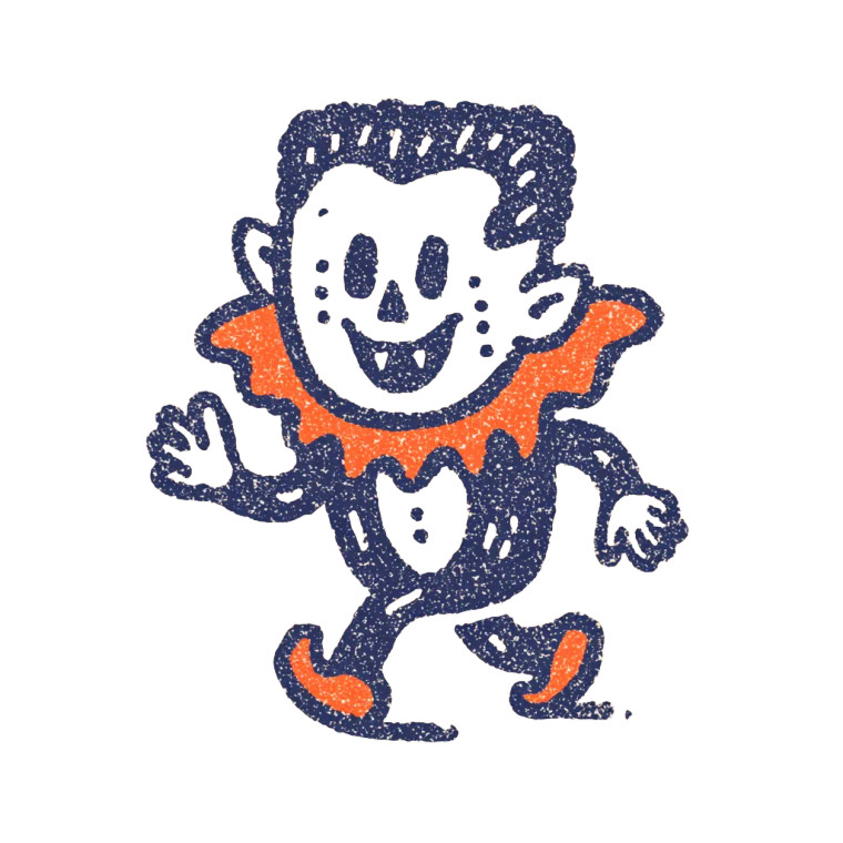 Vintage Halloween Mascot Vinyl Car Decal Sticker – Waterproof & UV-Resistant 