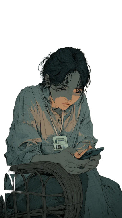 Contemplative Chinese Woman Vinyl Car Decal Sticker – Waterproof & UV-Resistant 