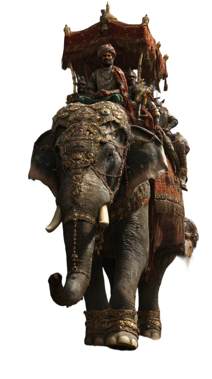 Mughal War Elephant Vinyl Car Decal Sticker – Waterproof & UV-Resistant 