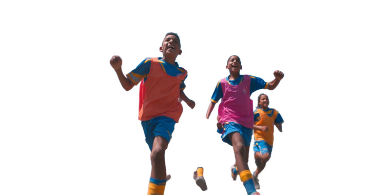 Celebrating Soccer Victory Vinyl Car Decal Sticker – Waterproof & UV-Resistant 