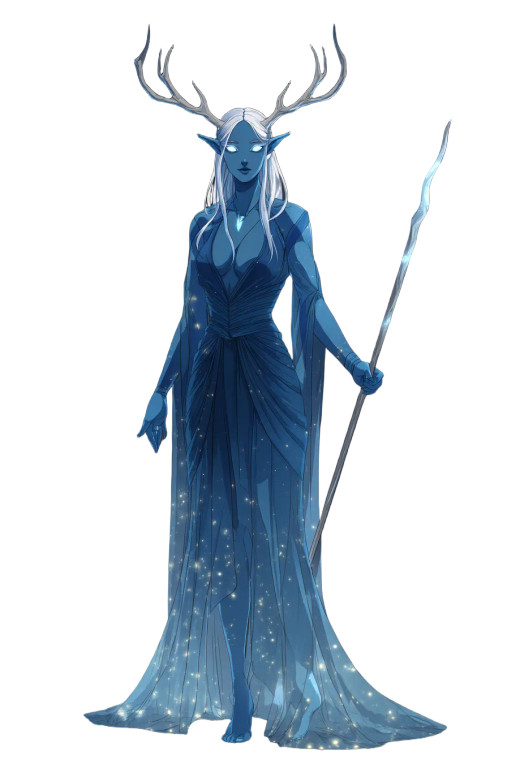 Elven Sorceress Design Vinyl Car Decal Sticker – Waterproof & UV-Resistant 