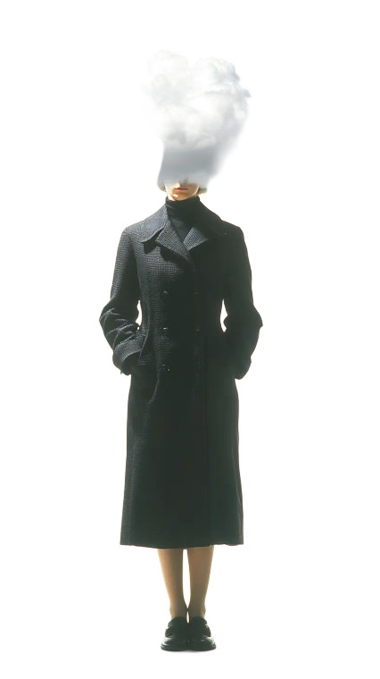 Cloud-Headed Woman Vinyl Car Decal Sticker – Waterproof & UV-Resistant 
