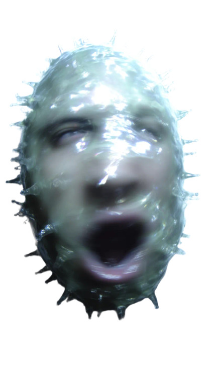 Faced Microorganism Vinyl Car Decal Sticker – Waterproof & UV-Resistant 