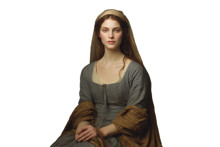 Renaissance Woman Portrait V4 Vinyl Car Decal Sticker – Waterproof & UV-Resistant 