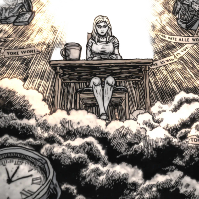 Celestial Contemplation V2 Vinyl Car Decal Sticker – Waterproof & UV-Resistant 