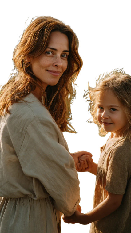 Mother And Daughter V67 Vinyl Car Decal Sticker – Waterproof & UV-Resistant 