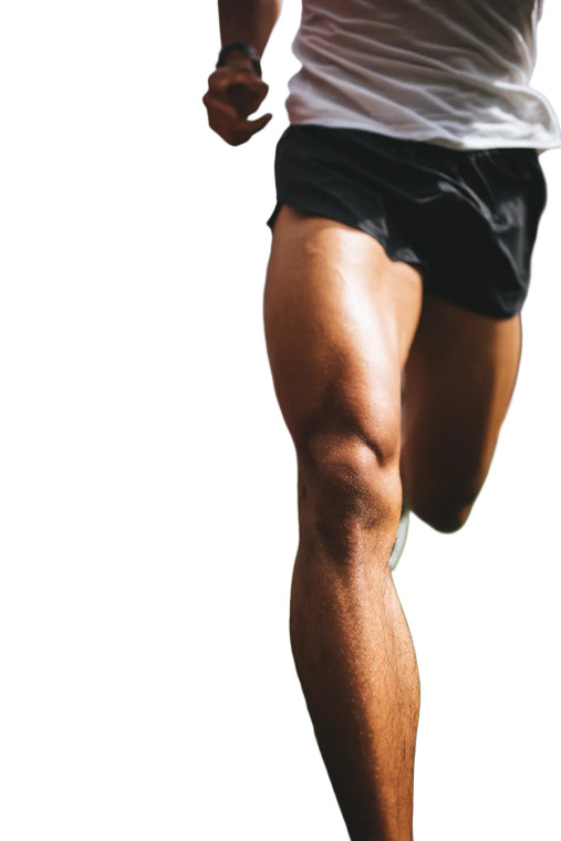 Running Athlete'S Legs Vinyl Car Decal Sticker – Waterproof & UV-Resistant 