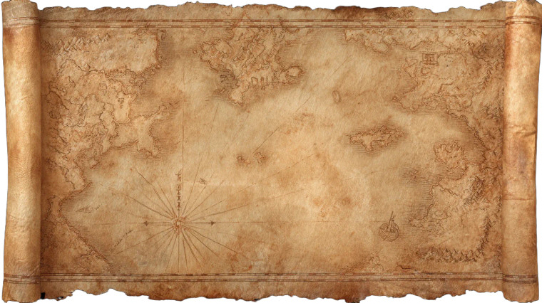 Ancient Pirate Map Vinyl Car Decal Sticker – Waterproof & UV-Resistant 