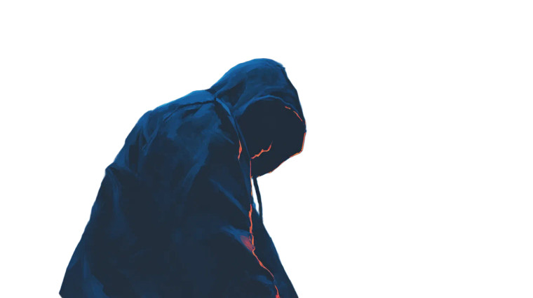 Hooded Figure V9 Vinyl Car Decal Sticker – Waterproof & UV-Resistant 