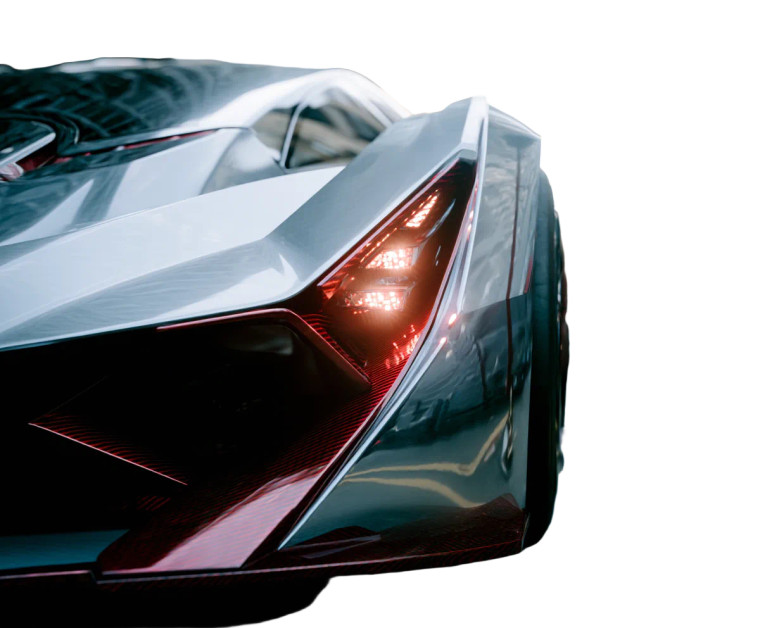 Futuristic Hypercar V4 Vinyl Car Decal Sticker – Waterproof & UV-Resistant 