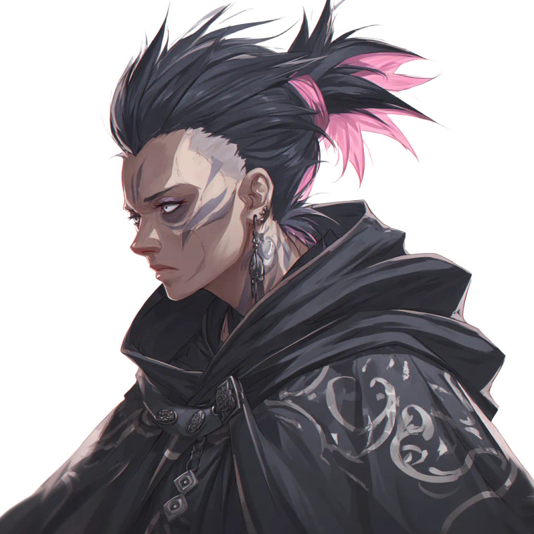 Effeminate Wizard Portrait Vinyl Car Decal Sticker – Waterproof & UV-Resistant 