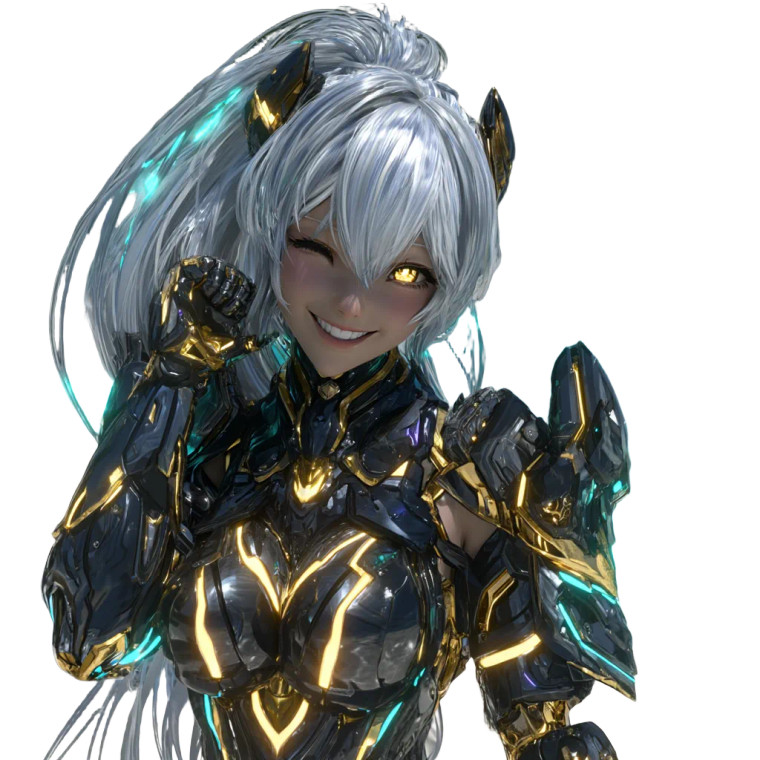 Futuristic Android Woman V2 Vinyl Car Decal Sticker – Waterproof & UV-Resistant 