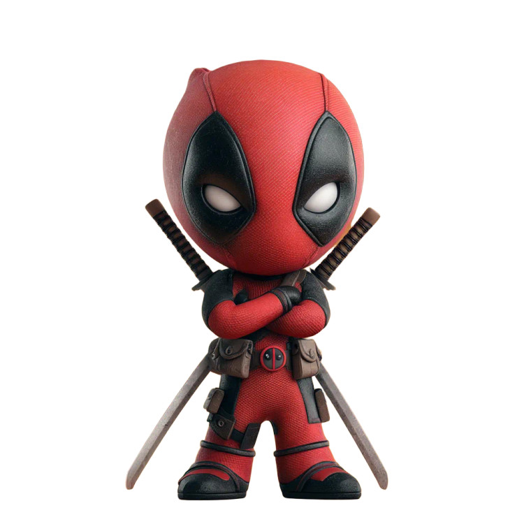 Chibi Deadpool Vinyl Car Decal Sticker – Waterproof & UV-Resistant 