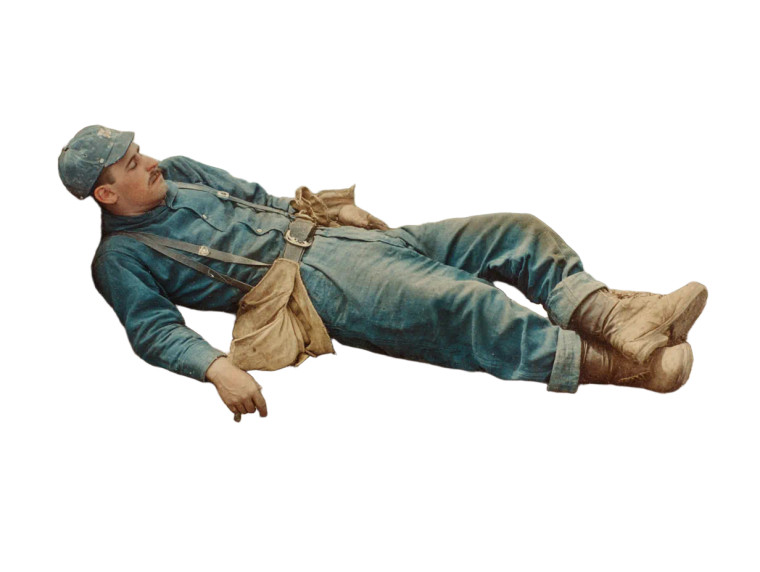 Sleeping Construction Worker Vinyl Car Decal Sticker – Waterproof & UV-Resistant 