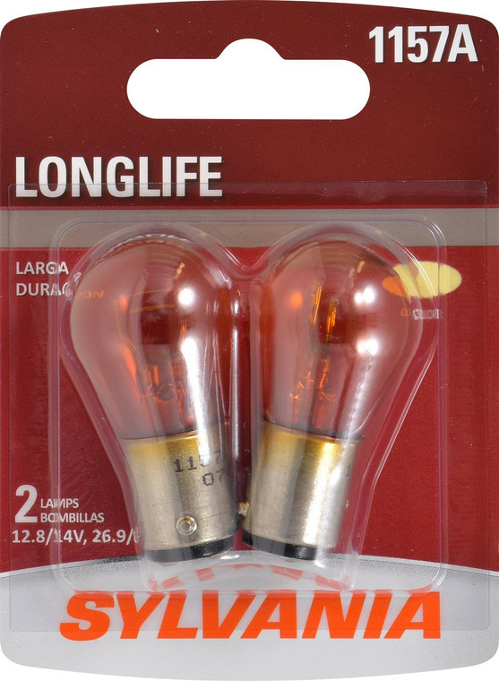 Sylvania Silverstar Tail Light Bulb | Natural Amber | Longer Life | Set Of 2