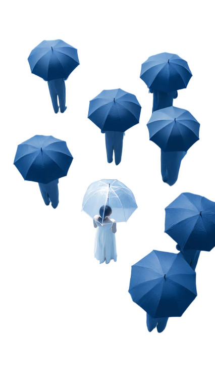 Umbrella Gathering V2 Vinyl Car Decal Sticker – Waterproof & UV-Resistant 