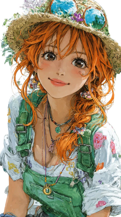 Nami In Straw Hat Vinyl Car Decal Sticker – Waterproof & UV-Resistant 