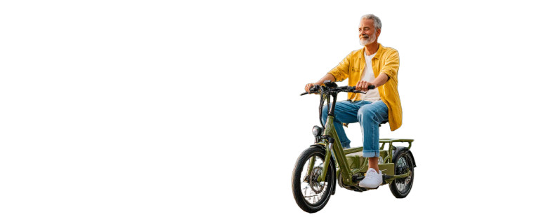 Happy Cyclist V3 Vinyl Car Decal Sticker – Waterproof & UV-Resistant 