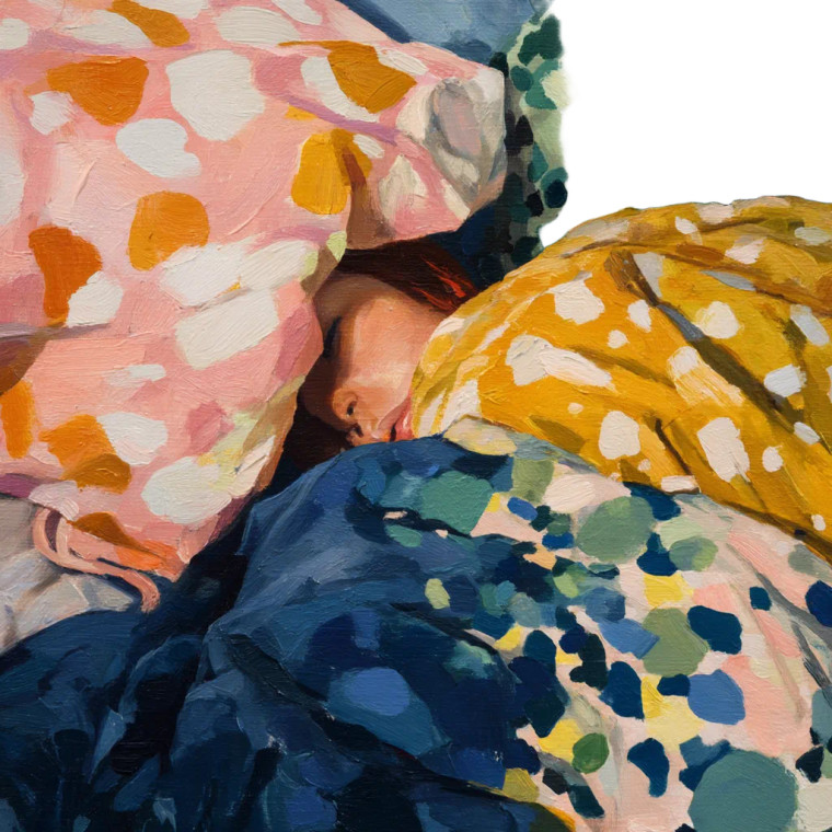 Dreamy Sleep Portrait Vinyl Car Decal Sticker – Waterproof & UV-Resistant 