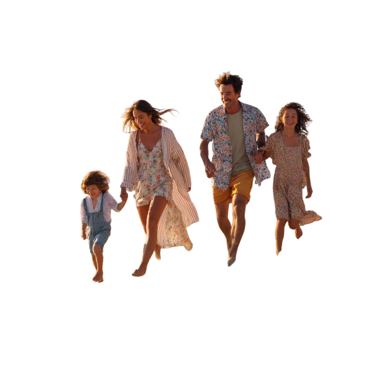 Beach Vacation Family Vinyl Car Decal Sticker – Waterproof & UV-Resistant 
