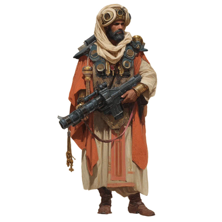 Neofuturist Dervish Guard Vinyl Car Decal Sticker – Waterproof & UV-Resistant 