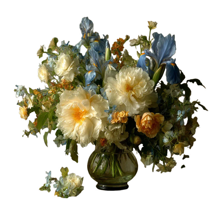 Spring Flower Bouquet V4 Vinyl Car Decal Sticker – Waterproof & UV-Resistant 